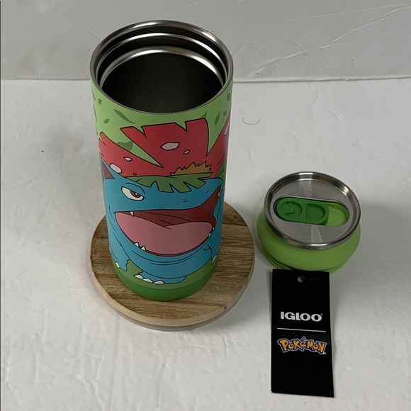Igloo Pokémon 16 Oz Tumbler Bulbasaur Stainless Steel Can NWT - Picture 6 of 12